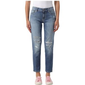 Dondup, Dames, Jeans, Blauw, Maat: W25 Denim,