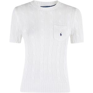 Polo Ralph Lauren, Dames, Tops, Wit, Maat: S Katoen,