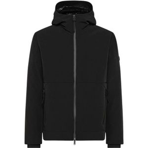 Peuterey, Heren, Jassen, Zwart, Maat: XL Nylon,