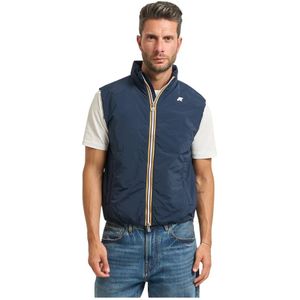 K-Way, Heren, Jassen, Blauw, Maat: L Nylon,