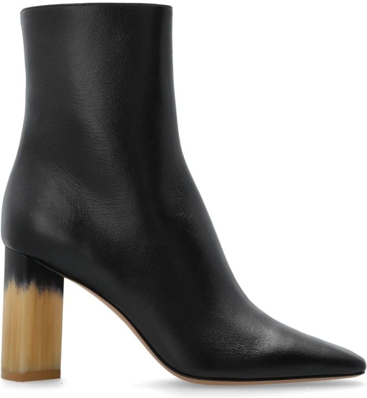 Chloé - Georgia - Enkellaarsjes - Zwart - Leer