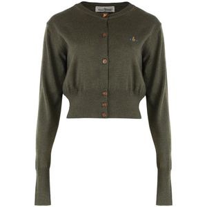 Vivienne Westwood, Dames, Truien, Groen, Maat: XS Wol,