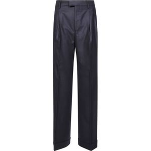 Berwick, Dames, Broeken, Blauw, Maat: XS Flanel,