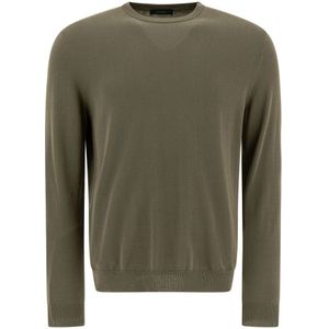 Zanone, Heren, Truien, Groen, Maat: M Katoen,