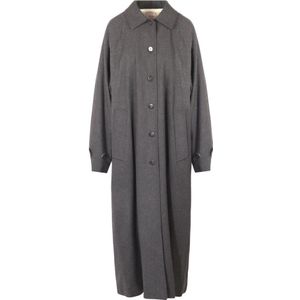 Alysi, Dames, Jurken, Grijs, Maat: S