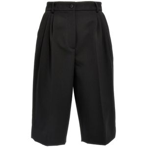 Dolce & Gabbana, Dames, Korte broeken, Zwart, Maat: S Zijde,