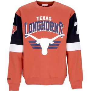 Mitchell & Ness, Heren, Sweatshirts & Hoodies, Bruin, Maat: S Katoen,