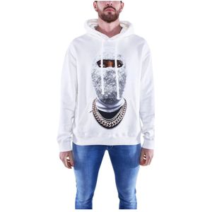 IH NOM UH Nit, Heren, Sweatshirts & Hoodies, Wit, Maat: L Katoen,