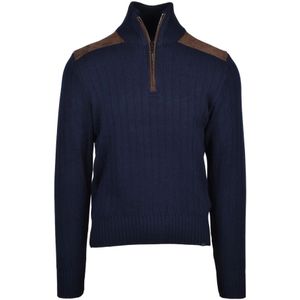 Paul & Shark, Heren, Truien, Blauw, Maat: M Wol,