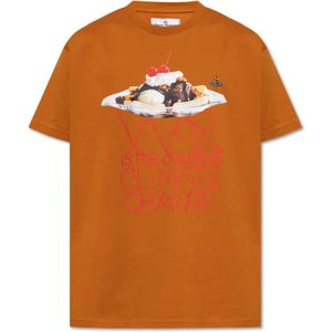 Vivienne Westwood, Heren, Tops, Oranje, Maat: 2XL Katoen,