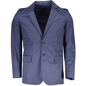 Gant, Heren, Jassen, Blauw, Maat: L Katoen,