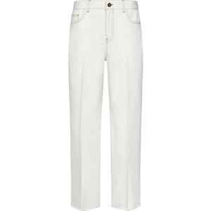 Giambattista Valli, Dames, Jeans, Wit, Maat: M Denim,