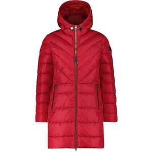 Betty Barclay - Gewatteerde Jas met Capuchon - Rood - Dames - 4XL