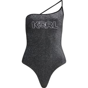 Karl Lagerfeld, Dames, Badkleding, Zwart, Maat: M Polyamide,