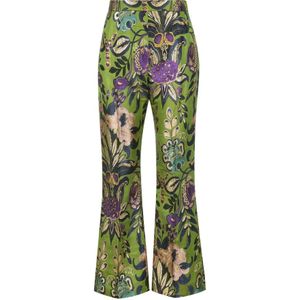 Valentino Garavani, Dames, Broeken, Groen, Maat: S