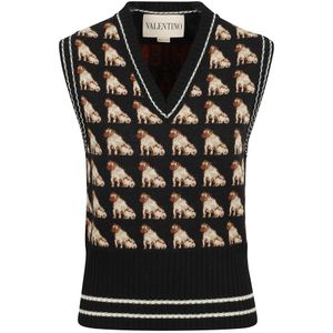 Valentino Garavani, Dames, Truien, Veelkleurig, Maat: L Wol,