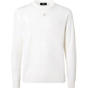 Fendi, Heren, Truien, Wit, Maat: S