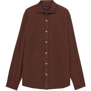Brooks Brothers, Heren, Overhemden, Bruin, Maat: S Katoen,