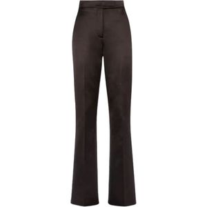 Fendi, Dames, Broeken, Bruin, Maat: S Satijn,