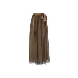 Twinset Maxi Rokken , Green , Dames , Maat: 2XL