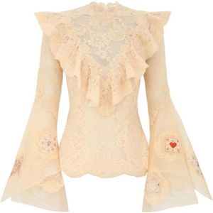 Zimmermann, Dames, Blouses & Shirts, Wit, Maat: XS Zijde,