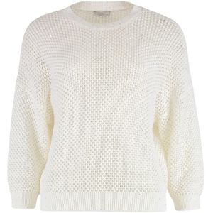 Peserico, Dames, Truien, Wit, Maat: M Katoen,