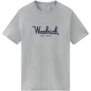 Woolrich, Heren, Tops, Grijs, Maat: XL Katoen,