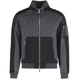 Moorer, Heren, Sweatshirts & Hoodies, Grijs, Maat: M Katoen,