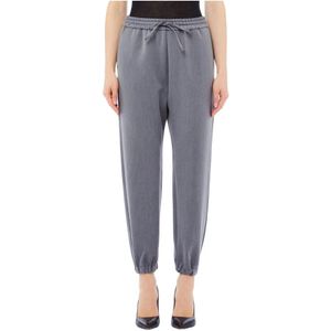 Liu Jo, Dames, Broeken, Grijs, Maat: 2XS Leer,