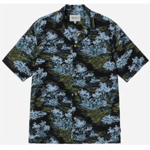 Carhartt Wip, Heren, Overhemden, Zwart, Maat: S Viscose,
