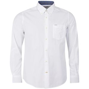 Barbour, Heren, Overhemden, Wit, Maat: XL Katoen,