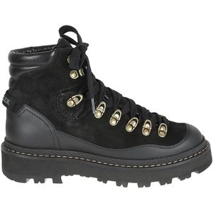 Moncler Zwarte Trekkingsschoenen , Black , Dames , Maat: 36 EU