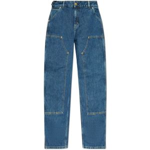 Carhartt Wip, Dames, Jeans, Blauw, Maat: W24 Katoen,