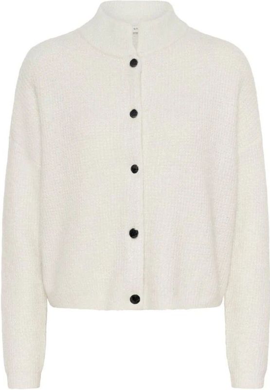 Gestuz - Gzalpha Shimmer Cardigan - Vest - Wit - Wol