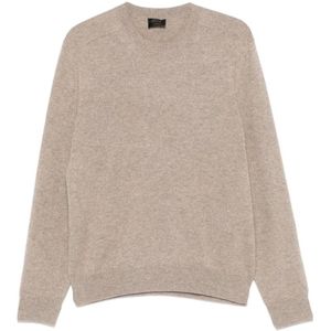 Brioni, Heren, Truien, Bruin, Maat: M Kasjmier,