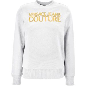 Versace Jeans Couture - Sweatshirt - Wit - Met Geborduurd Logo