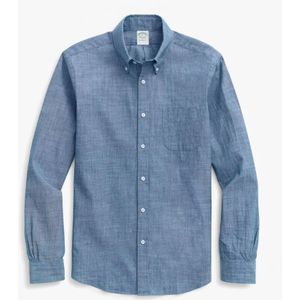 Brooks Brothers, Heren, Overhemden, Blauw, Maat: L Katoen,