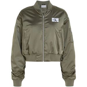 Calvin Klein, Dames, Jassen, Groen, Maat: XL Poliester,