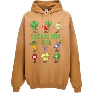 Vetements, Dames, Sweatshirts & Hoodies, Bruin, Maat: XS Katoen,