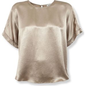 Simkhai, Dames, Blouses & Shirts, Groen, Maat: XL Satijn,