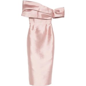 Solace London, Dames, Jurken, Roze, Maat: S Leer,