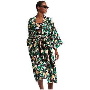 La DoubleJ, Dames, Nachtkleding & Lounge, Groen, Maat: L Zijde,