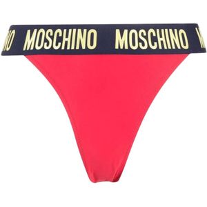 Moschino, Dames, Badkleding, Rood, Maat: S