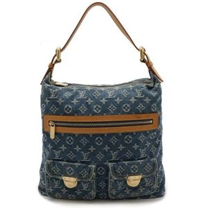 Louis Vuitton Vintage, Dames, Pre-owned, Blauw, Maat: ONE Size Denim,