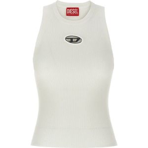 Diesel - M-Caddix Top - Wit - Dames - Mouwloos - Viscosemix