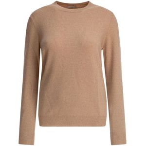 Agnona, Dames, Truien, Beige, Maat: S Wol,