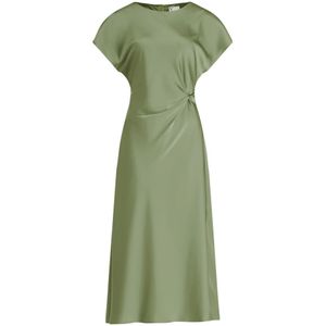 vera mont, Dames, Jurken, Groen, Maat: S Satijn,