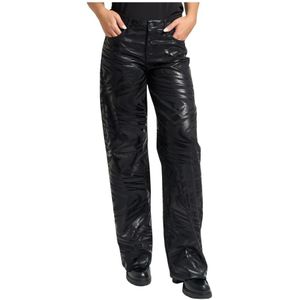 Armani Exchange, Dames, Broeken, Zwart, Maat: W28 Denim,