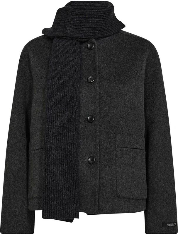 MOS Mosh, Dames, Jassen, Grijs, Maat: S Wol,