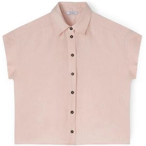 Motivi, Dames, Blouses & Shirts, Roze, Maat: S Linnen,